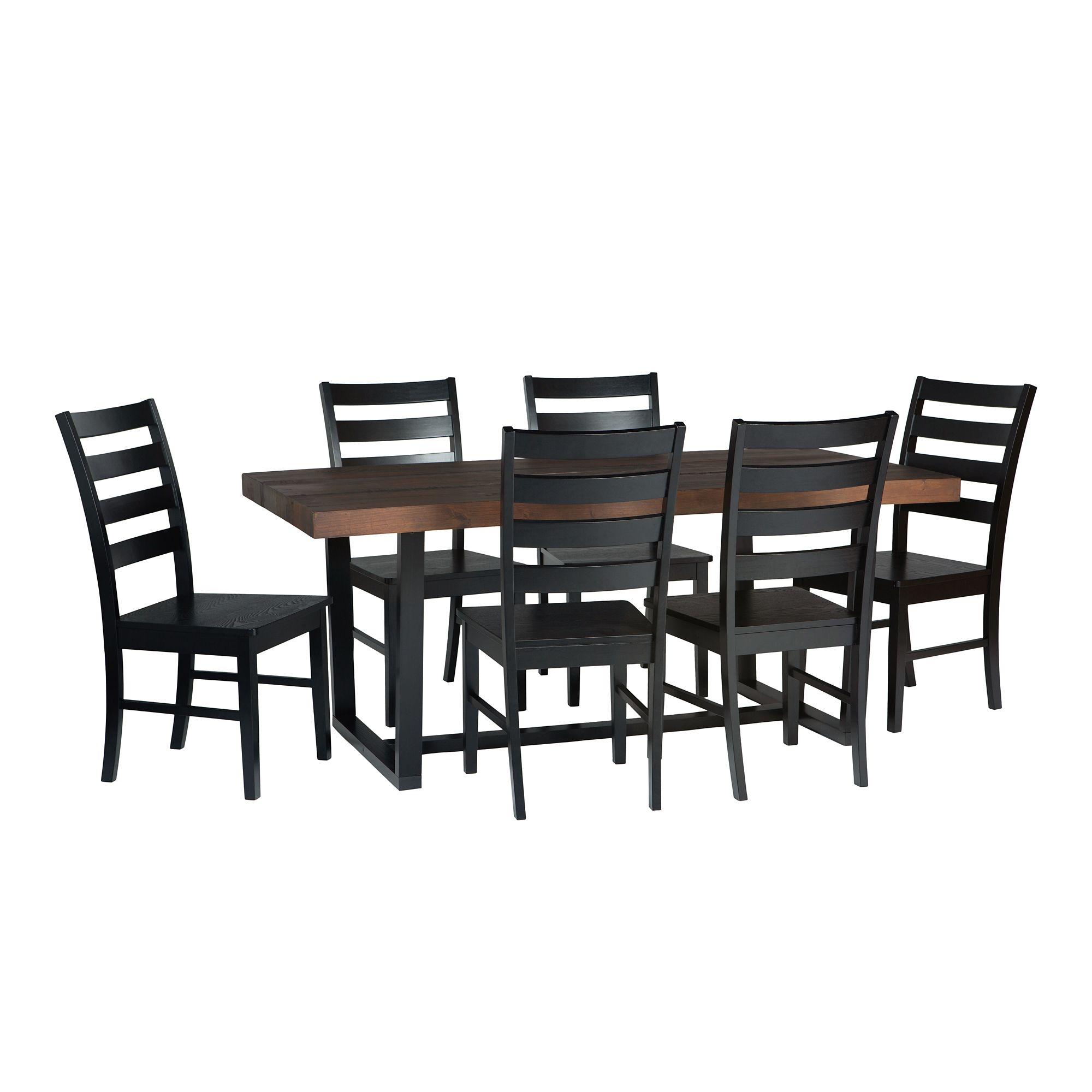 W. Trends 7 Piece Modern Farmhouse Dining Set