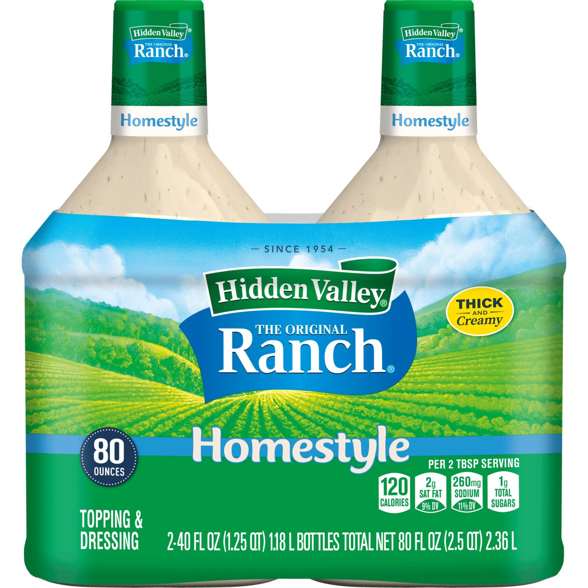 Hidden Valley Original Ranch Salad Dressing & Topping - Gluten Free - 8 fl  oz