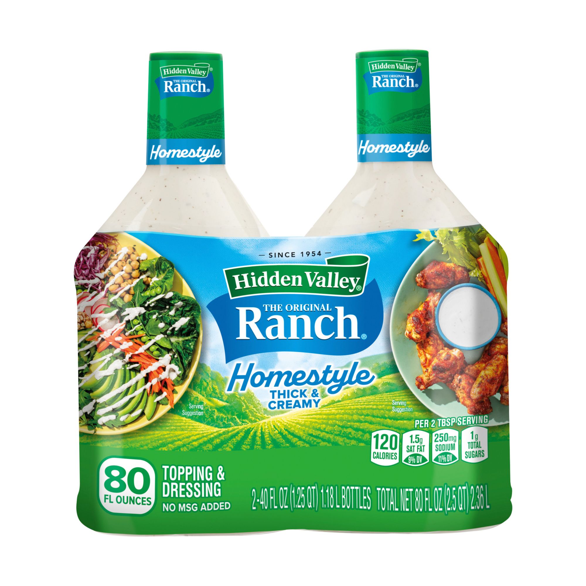 Hidden Valley Original Ranch Salad Dressing & Topping - Gluten Free - 8 fl  oz