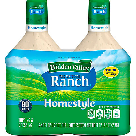 Hidden Valley Original Ranch Homestyle Salad Dressing, 2 pk./40 oz.