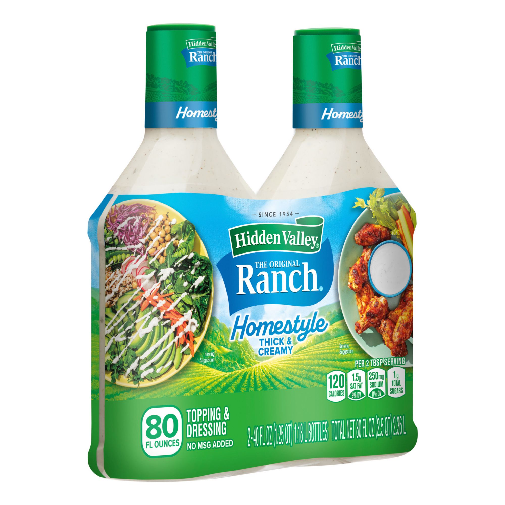 Hidden Valley Original Ranch Salad Dressing & Topping - Gluten Free - 8 fl  oz