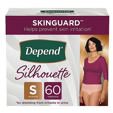Depend Silhouette Incontinence Underwear for Women, Pink