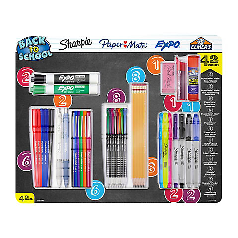 Back to School Sharpie, Expo, Paper Mate and Elmer's Variety Pack