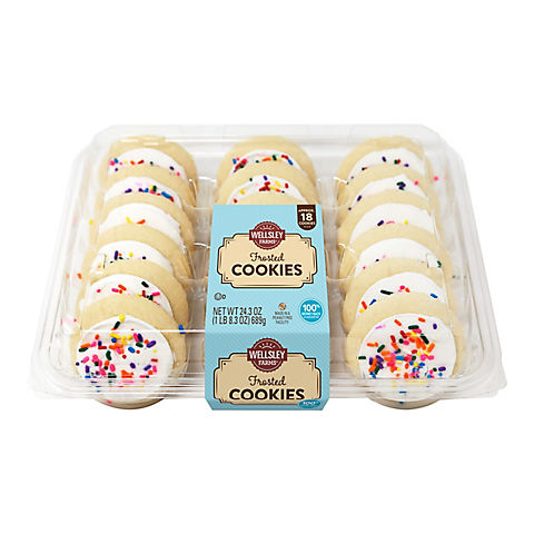 Wellsley Farms Vanilla Frosted Cookies, 18 ct.