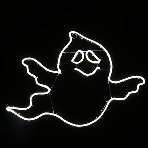 National Tree 14" LED Light Strip Flying Ghost Decoration for Halloween