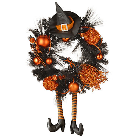 National Tree 24" Halloween Witch Wreath