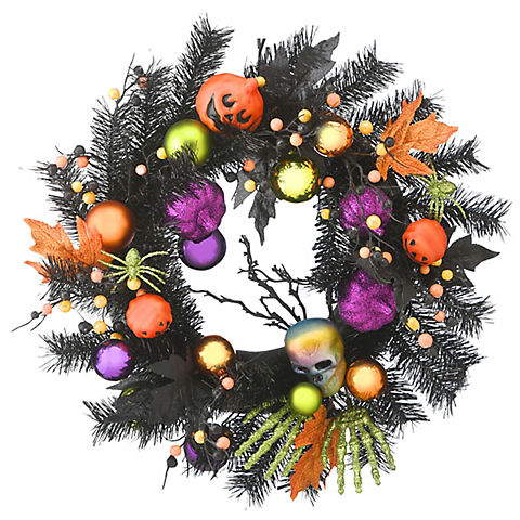 National Tree 22" Halloween Decorated Wreath