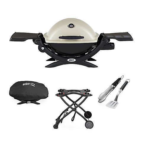 Weber Q 1200 Portable Gas Grill Combo Pack