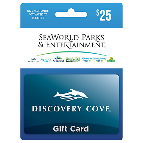 $25 Discovery Cove Gift Card