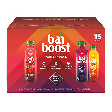 Bai Boost Variety Pack, 15 pk/18 fl. oz.