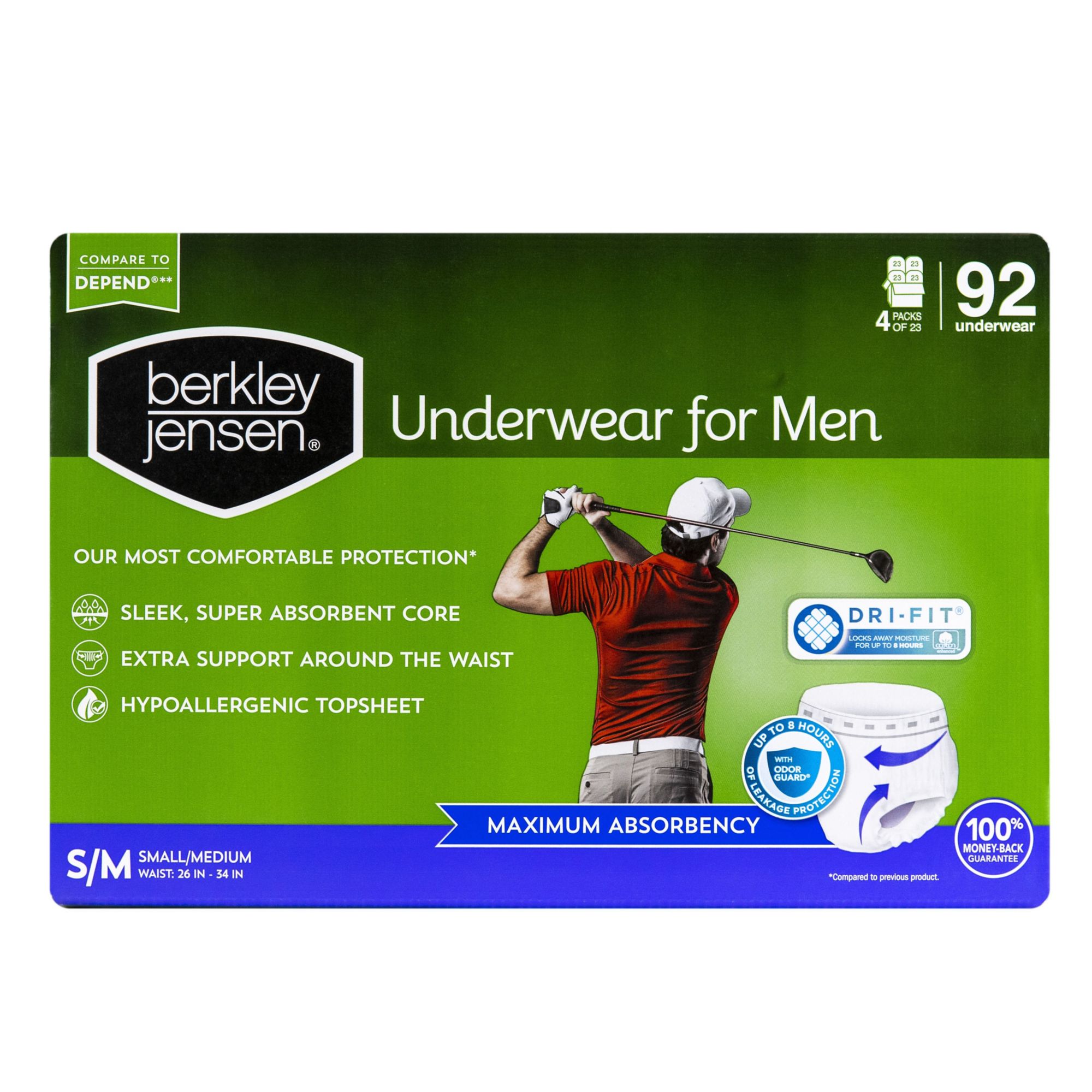 Because Incontinence Underwear XL (20 Ct) Bladder Control Premium