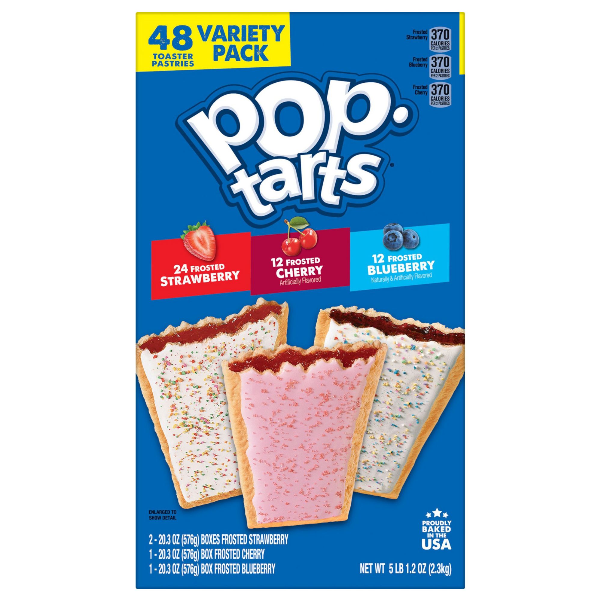 Pop-Tarts Frosted Sugar Cookie Instant Breakfast Toaster Pastries,  Shelf-Stable, Ready-to-Eat, 27 oz, 16 Count Box