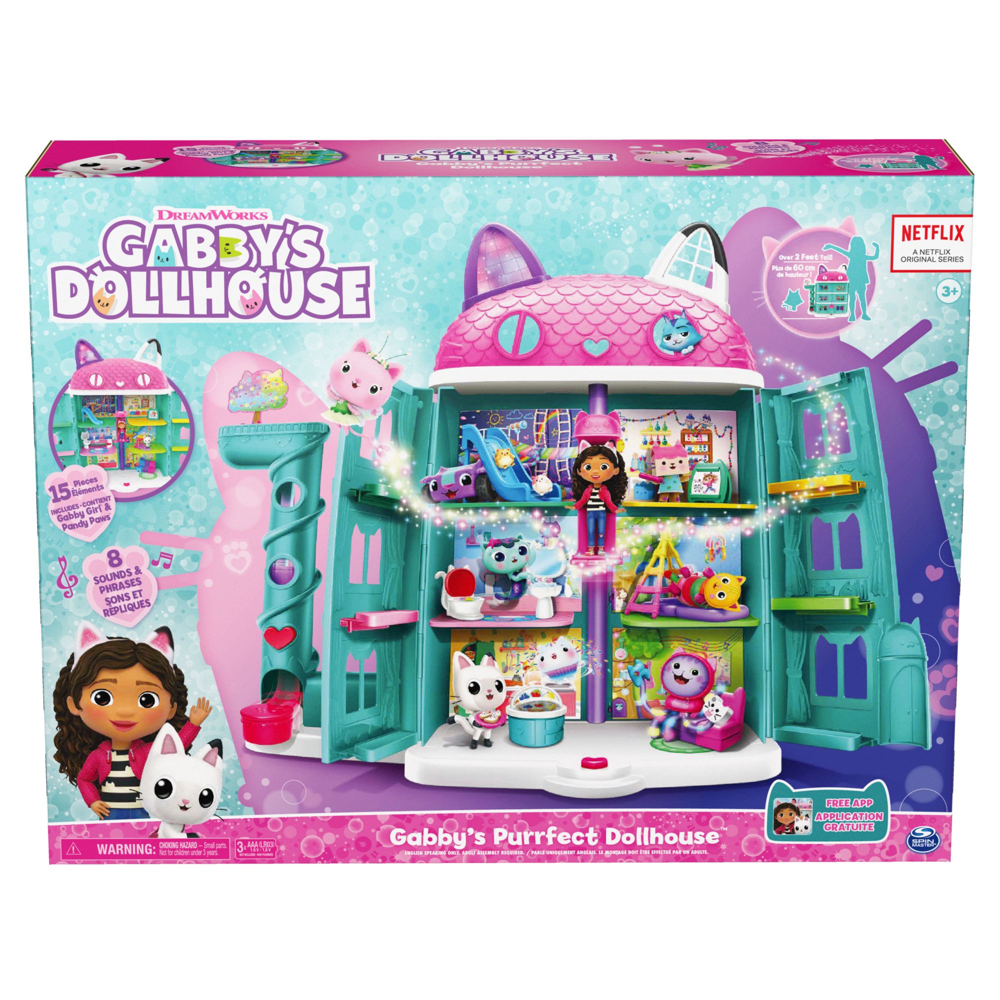 Gabby's Dollhouse Gabby's Purrfect Dollhouse & Deluxe Rooms Set / Large  Playset – CanadaWide Liquidations