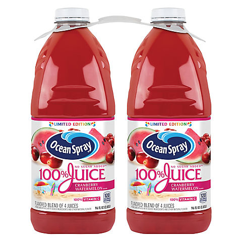 Ocean Spray 100% Juice Cranberry Watermelon, 2 pk./96 oz.