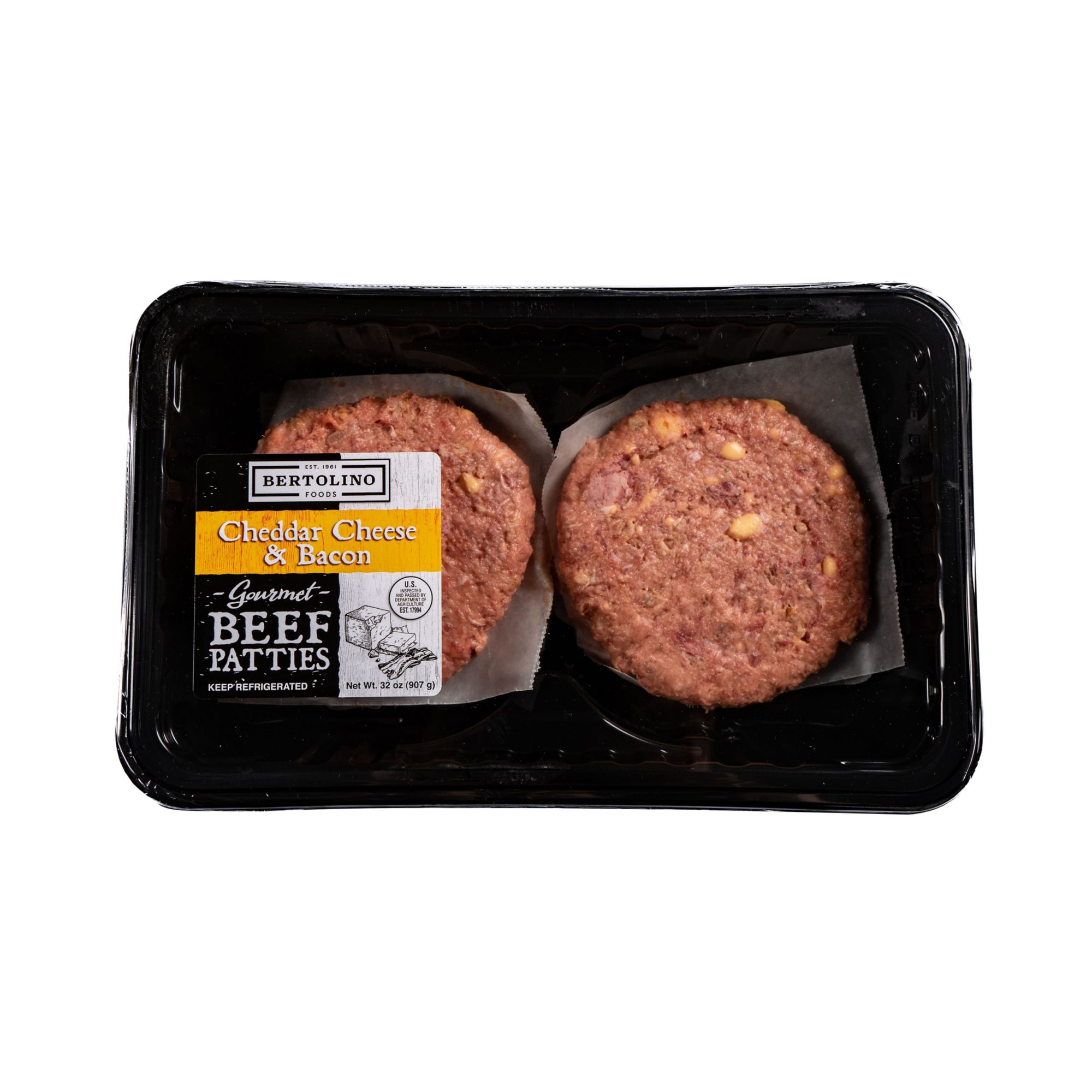 Bertolino Foods Cheddar and Bacon Beef Patties BJ's Wholesale Club