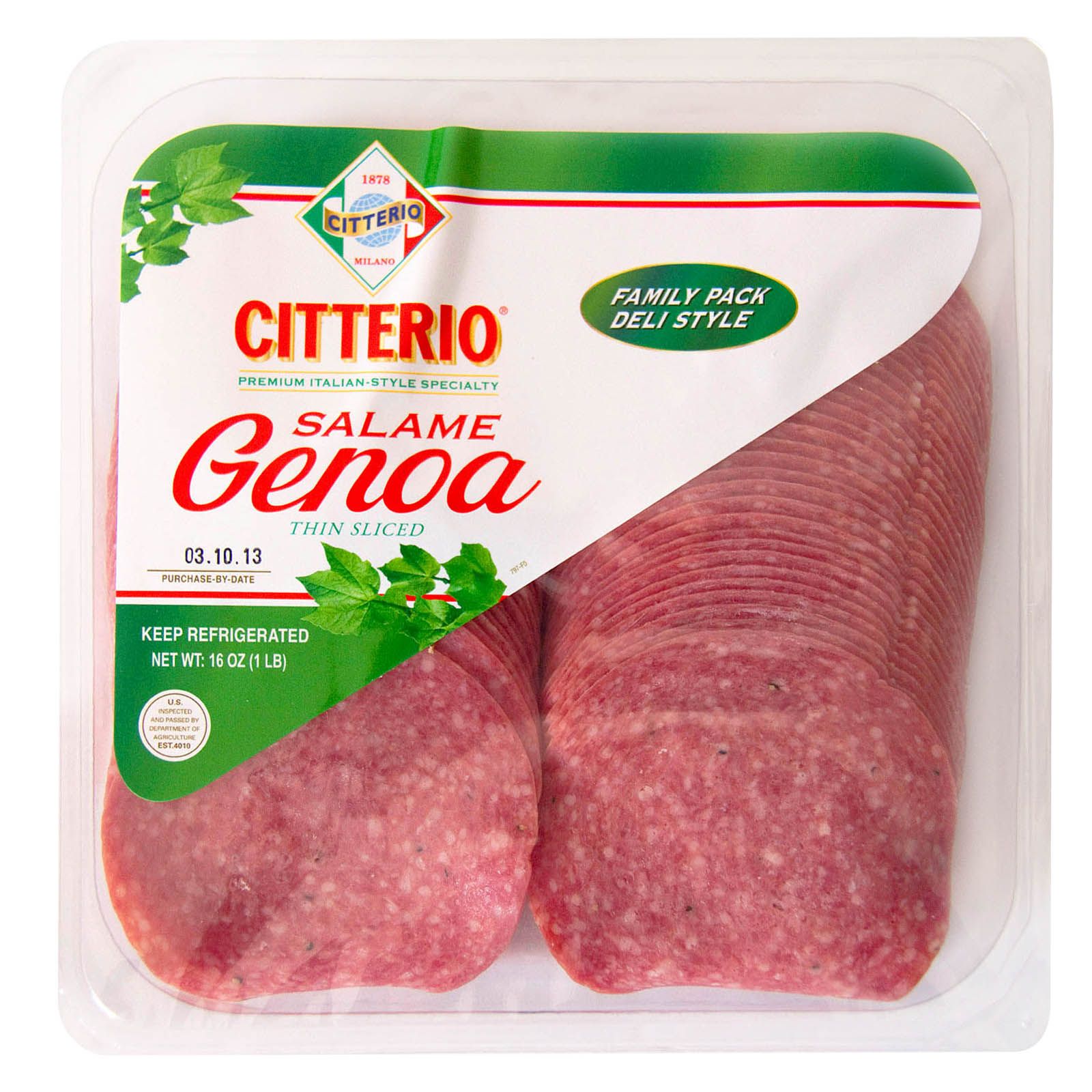 Citterio Genoa Salami 16 Oz Bjs Wholesale Club