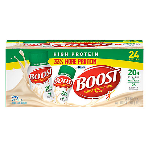 Boost High-Protein Drink, Vanilla, 24 pk./8 oz.