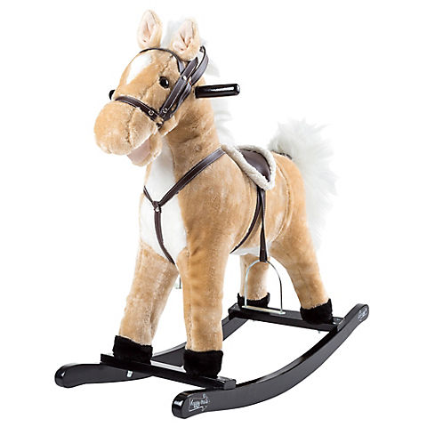 Toy Time Rocking Horse Plush Animal Ride-On