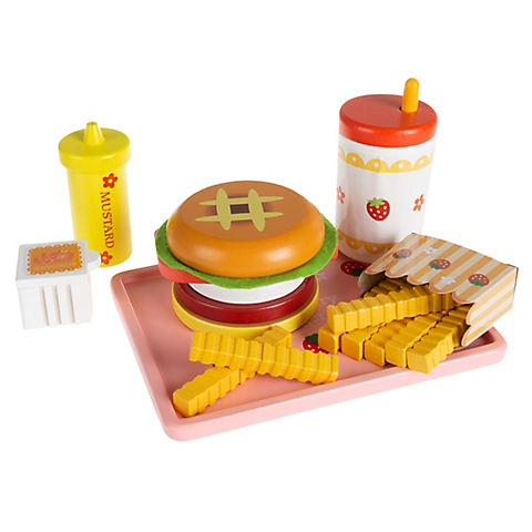 Toy Time Kid's Fast Food Cheeseburger Meal Playset