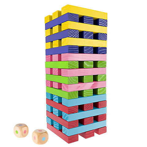 Toy Time Nontraditional Giant Wooden Blocks Tower Stacking Game