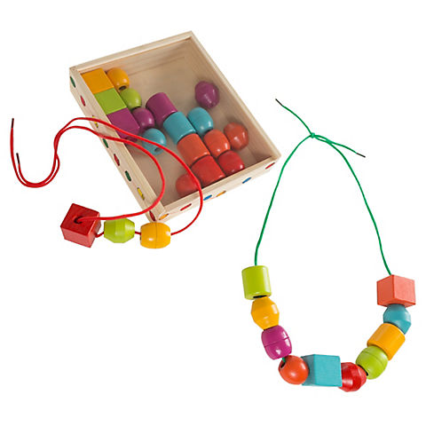 Toy Time Kids Bead and String Lacing Set