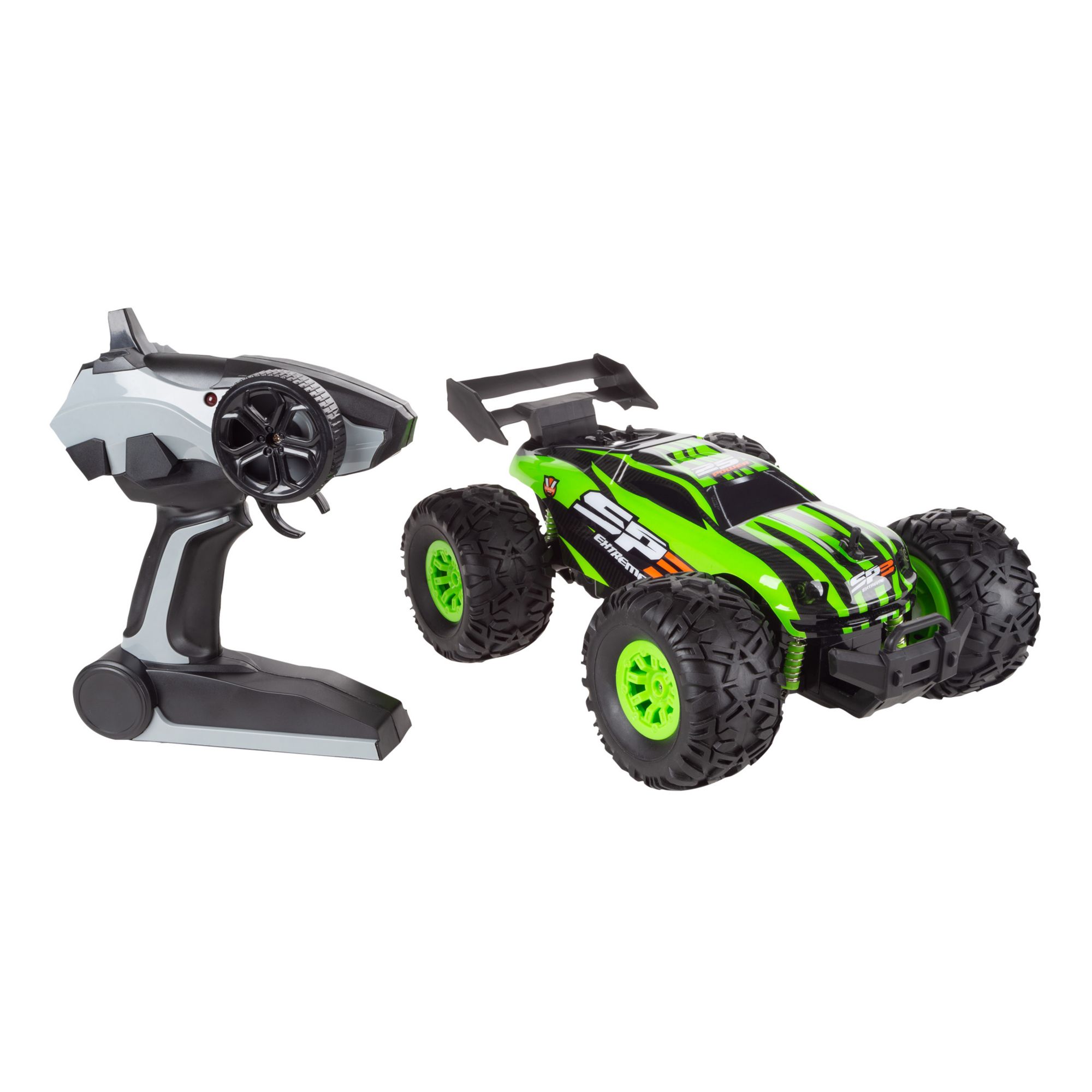 Green monster truck store remote control