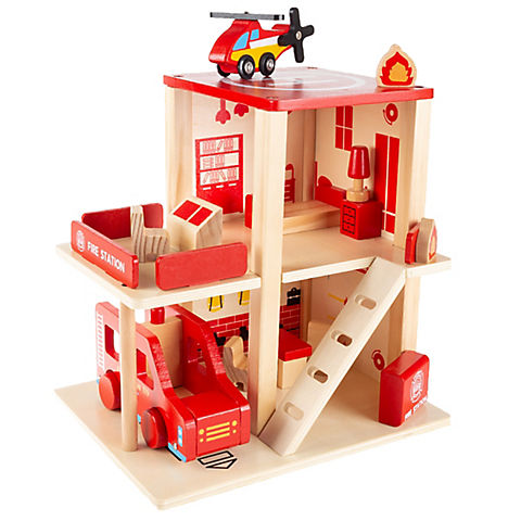 Toy Time 3-Level Fire Station Playset