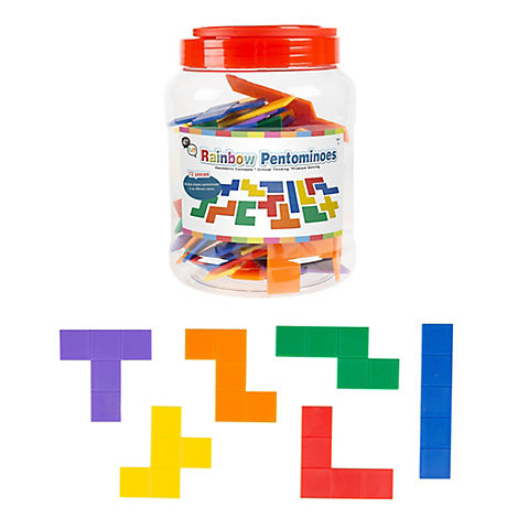 Toy Time 72-Pc. Rainbow Pentominoes Set