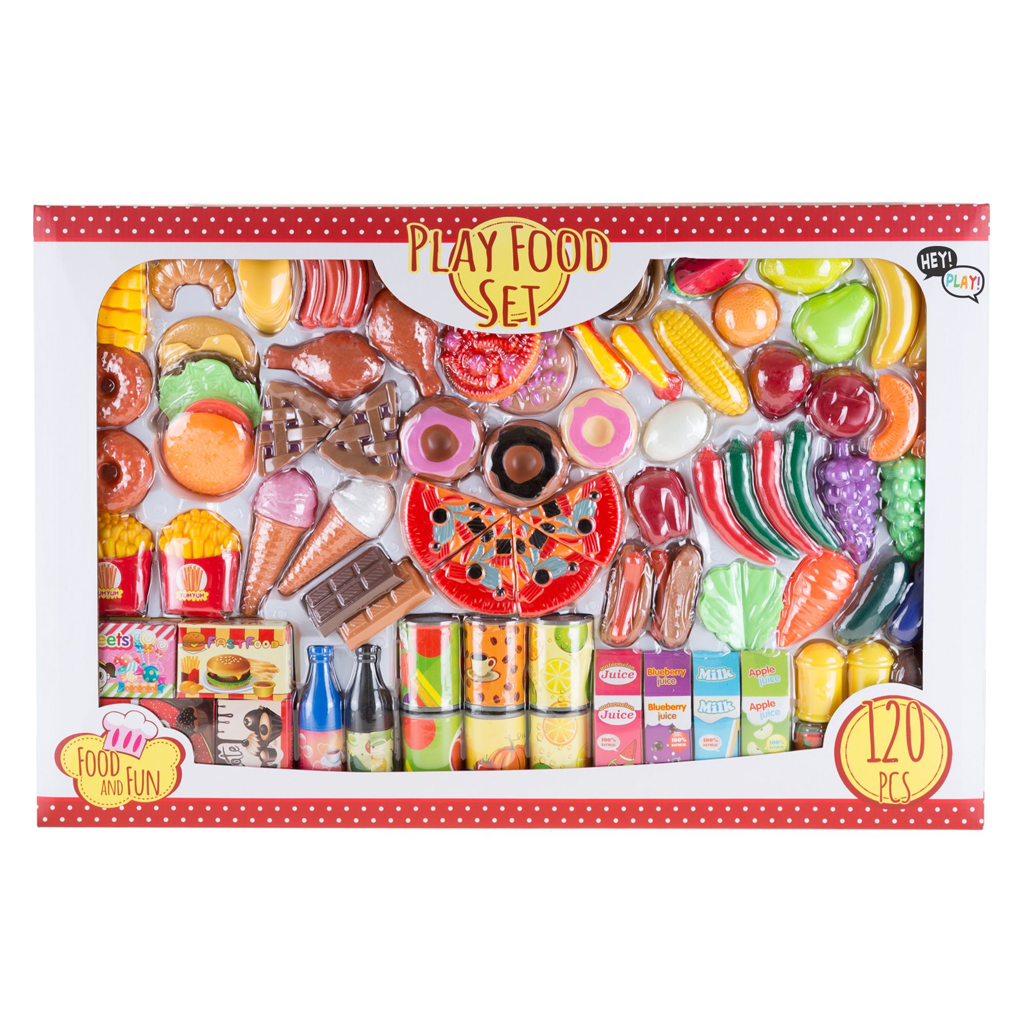 Toy play store food set