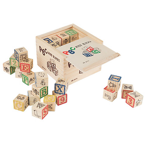 Toy Time Letter and Number Blocks Set