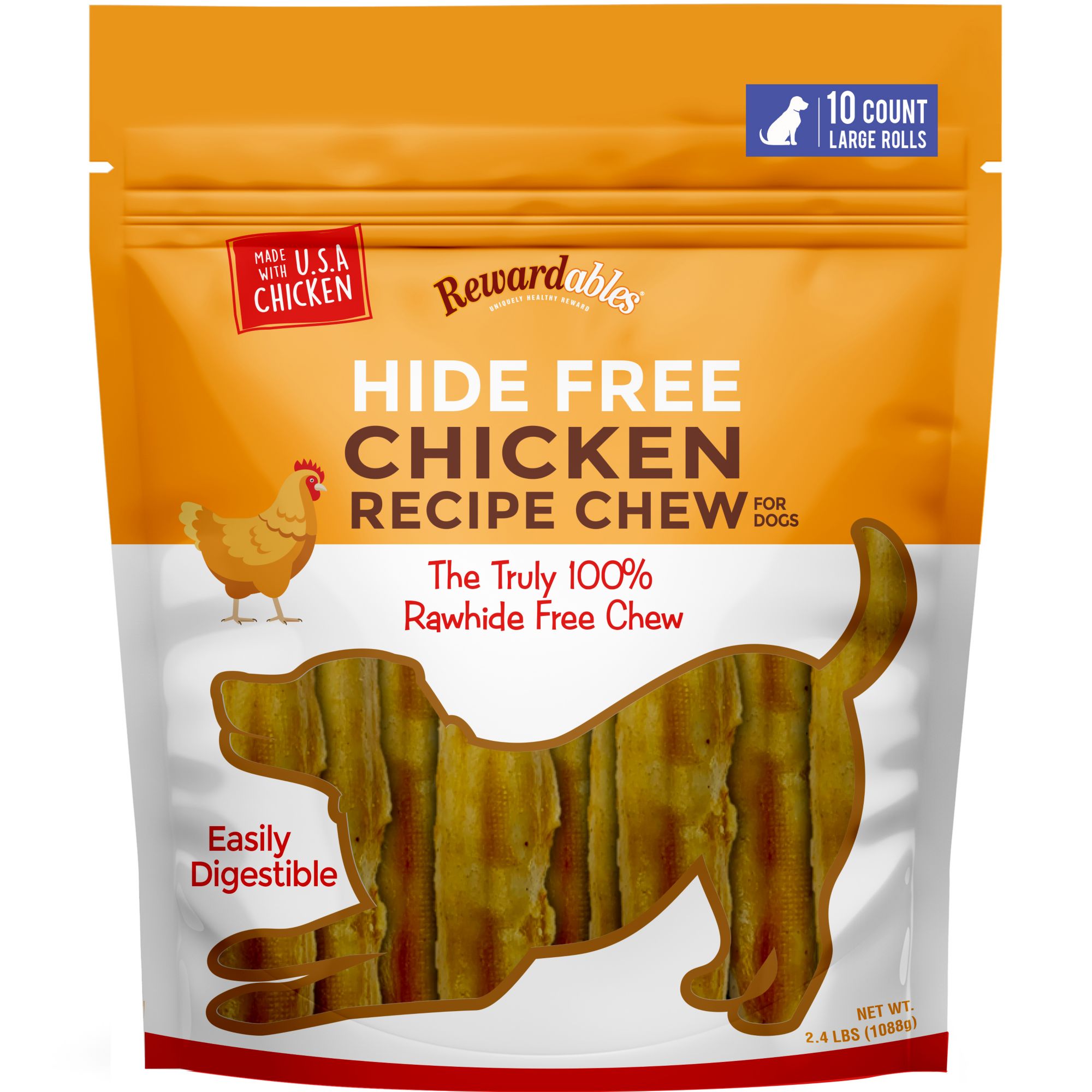 Rawhide hot sale free chews