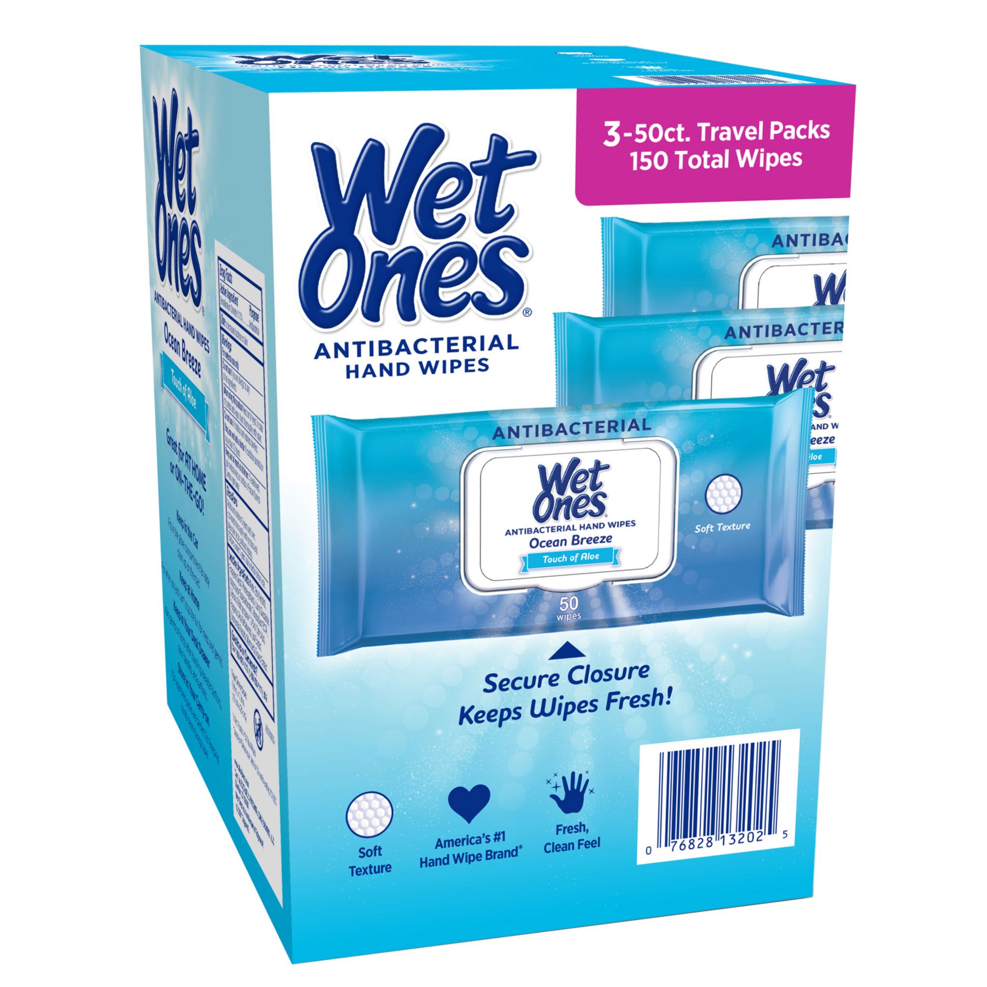 Wet Ones Antibacterial Hand Wipes Travel Pack Fresh