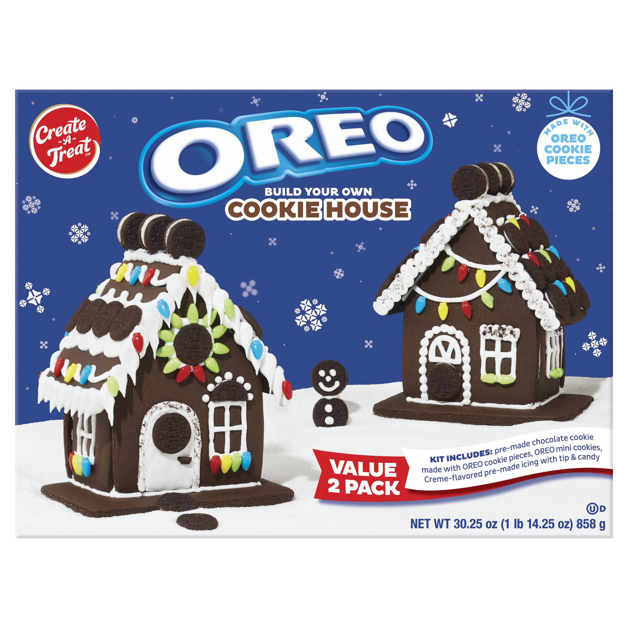 Create a Treat OREO Christmas Chocolate Cookie House Kit