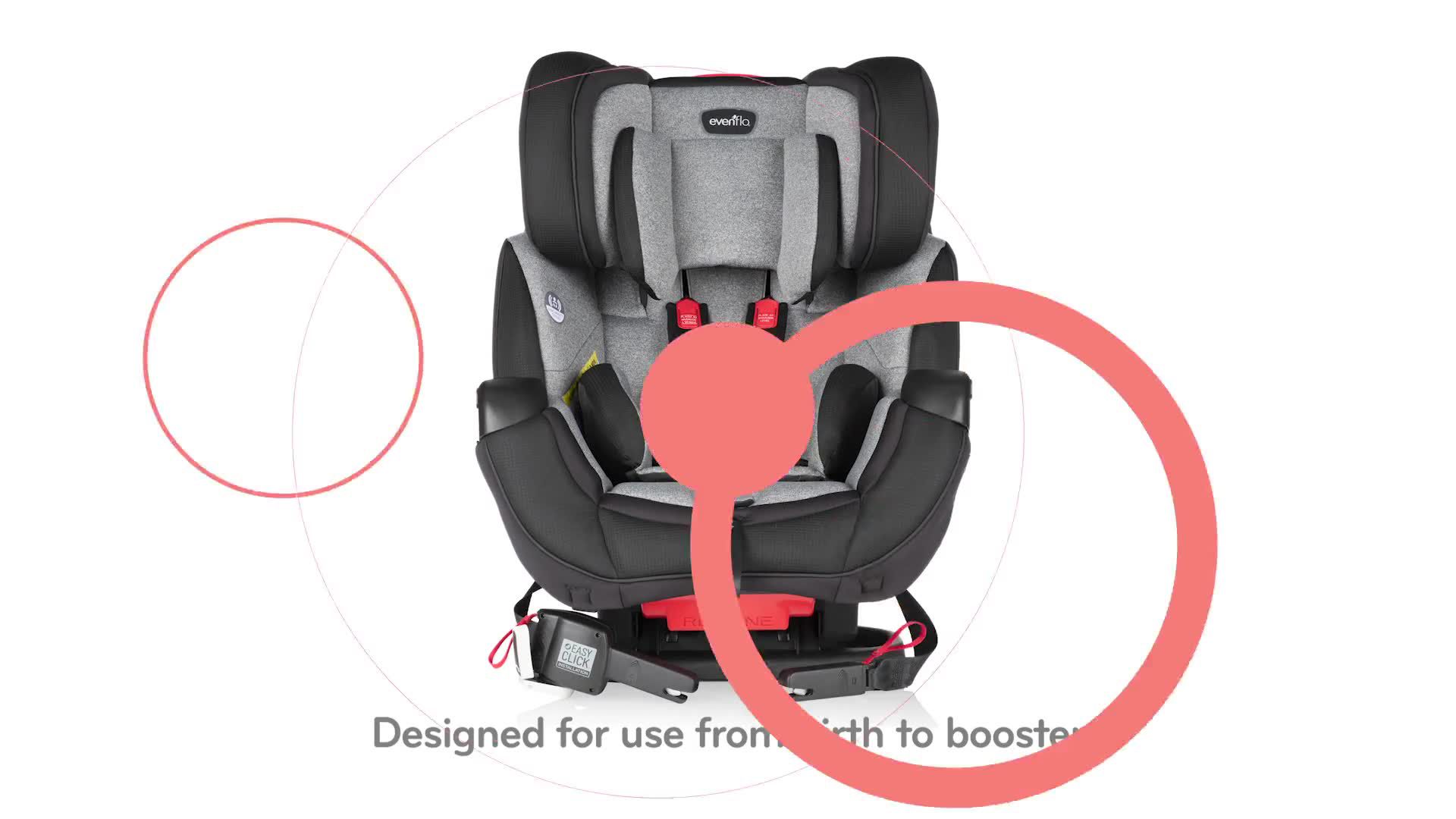 Evenflo Symphony DLX All-in-one Convertible Car Seat