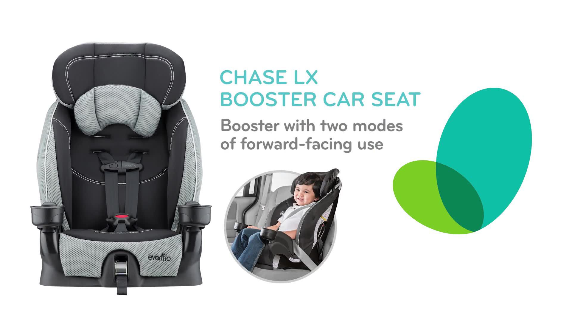 Evenflo Chase LX Harnessed Booster Seat