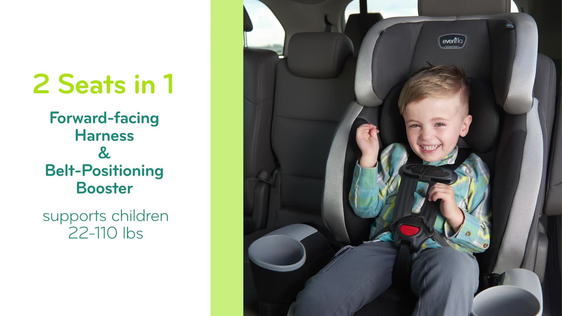 Evenflo Maestro Sport Harness Booster Car Seat