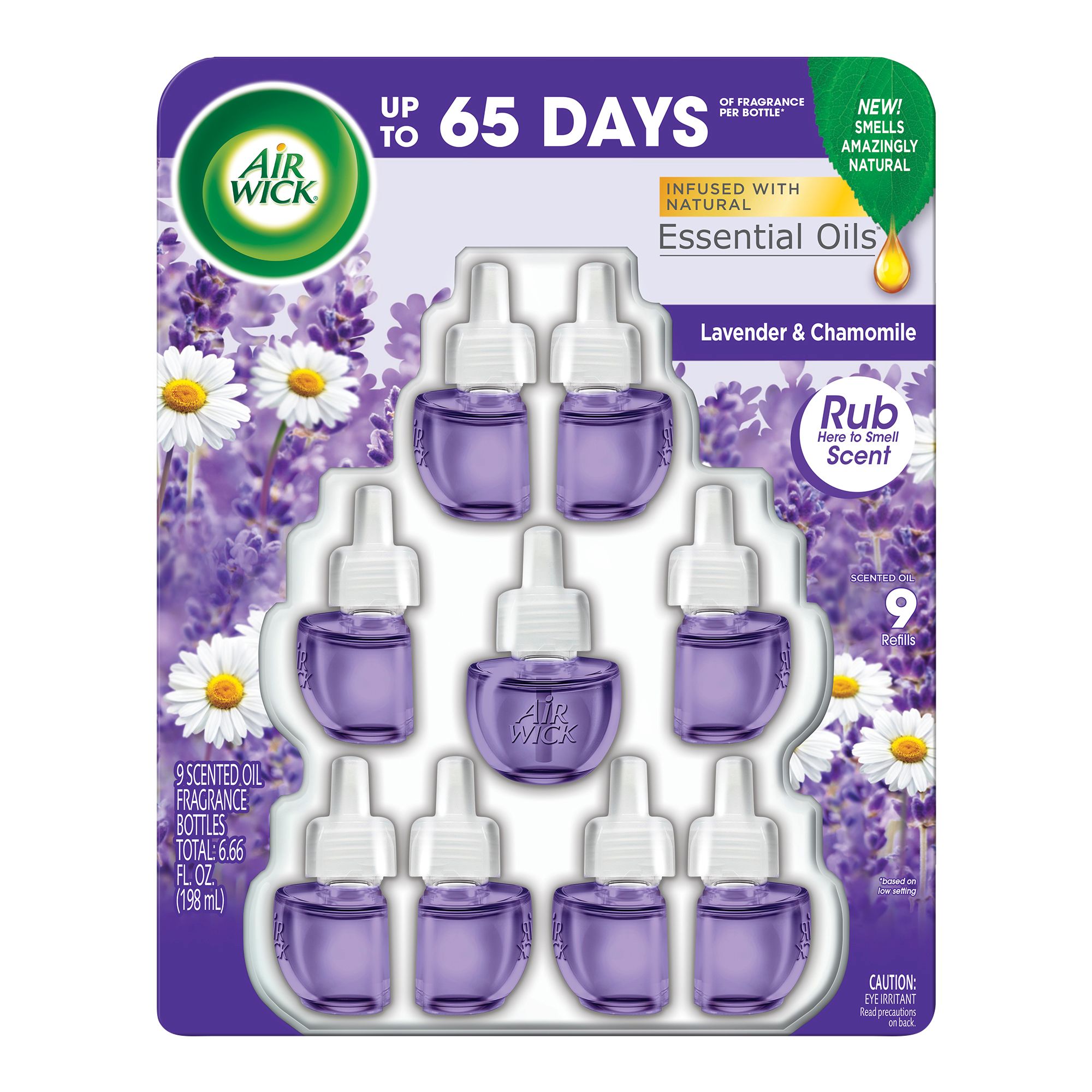 Air Wick Plug in Scented Oil Refill, 5 ct, Lavender and Chamomile, Air  Freshener, Essential Oils 