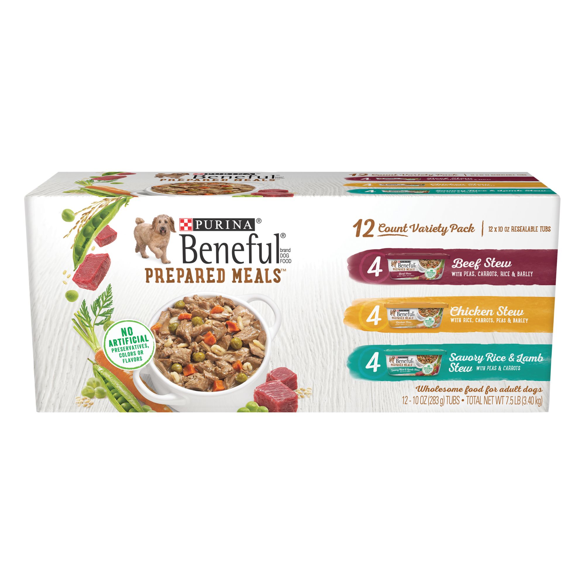 Purina Beneful High Protein Wet Dog Food With Gravy Variety Pack 12 ct