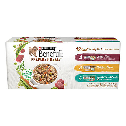 Purina Beneful High Protein Wet Dog Food With Gravy Variety Pack, 12 ct.