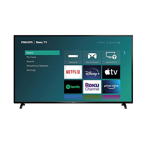 Philips 65" PFL4 HDR 4K UHD Roku Smart TV with 2-Year Coverage