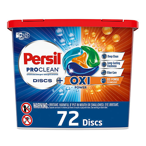 Persil Discs Laundry Detergent Pacs Oxi, 72 ct.