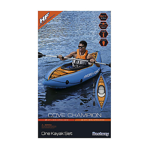 Hydro Force Cove Champion Inflatable Kayak Set - Blue