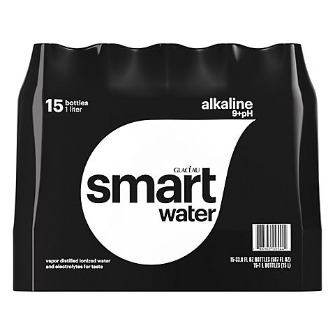 Glaceau Smartwater Alkaline, 15pk./1 L.