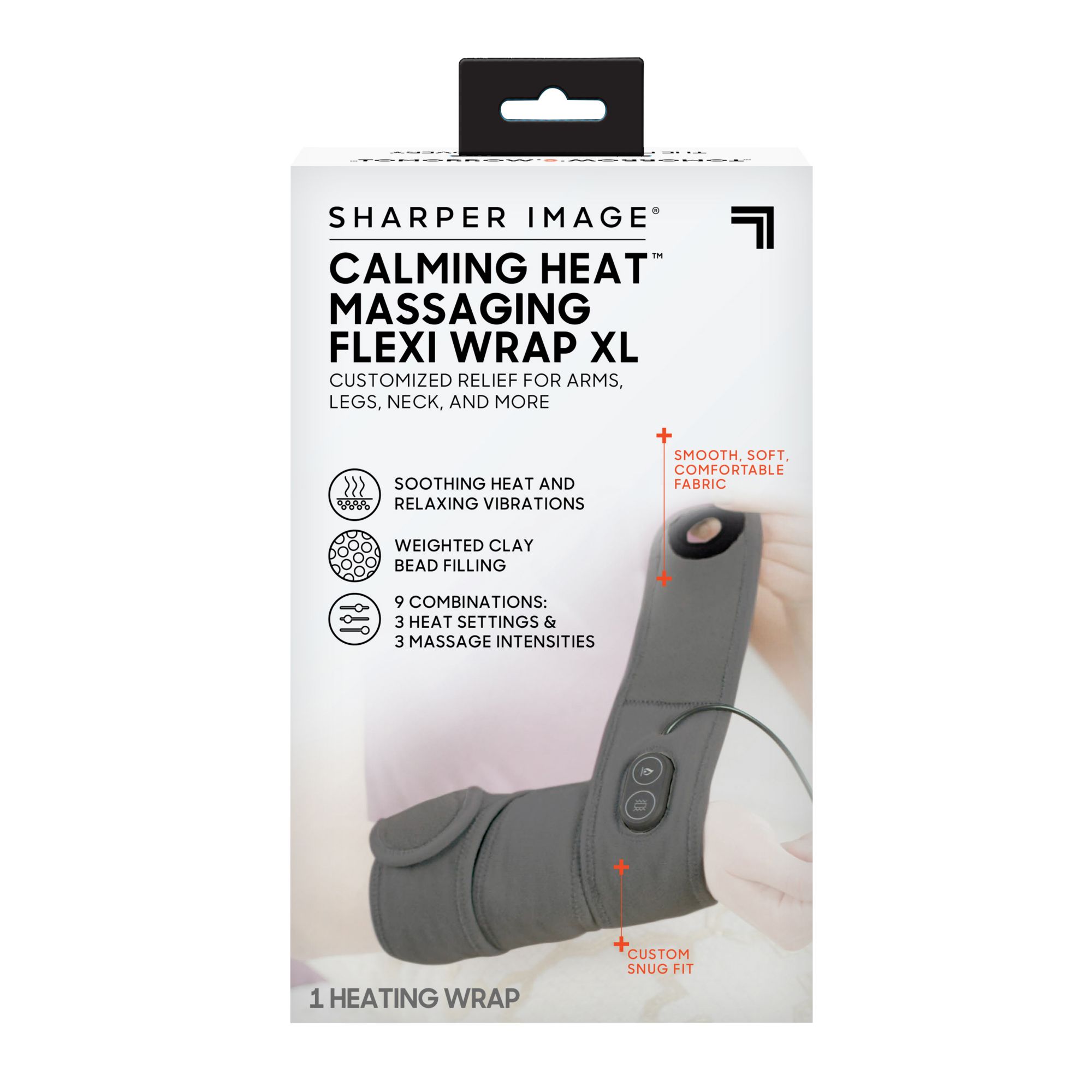 Sharper Image Neck Wrap, Massaging, Calming Heat