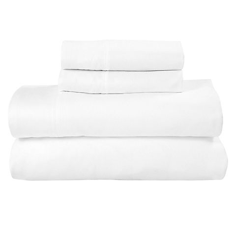 Royale Linens  Silvadur Antimicrobial Odor Eliminating 300 Thread Count 100% Cotton Sateen Ultra-Soft Full Size Sheet Set