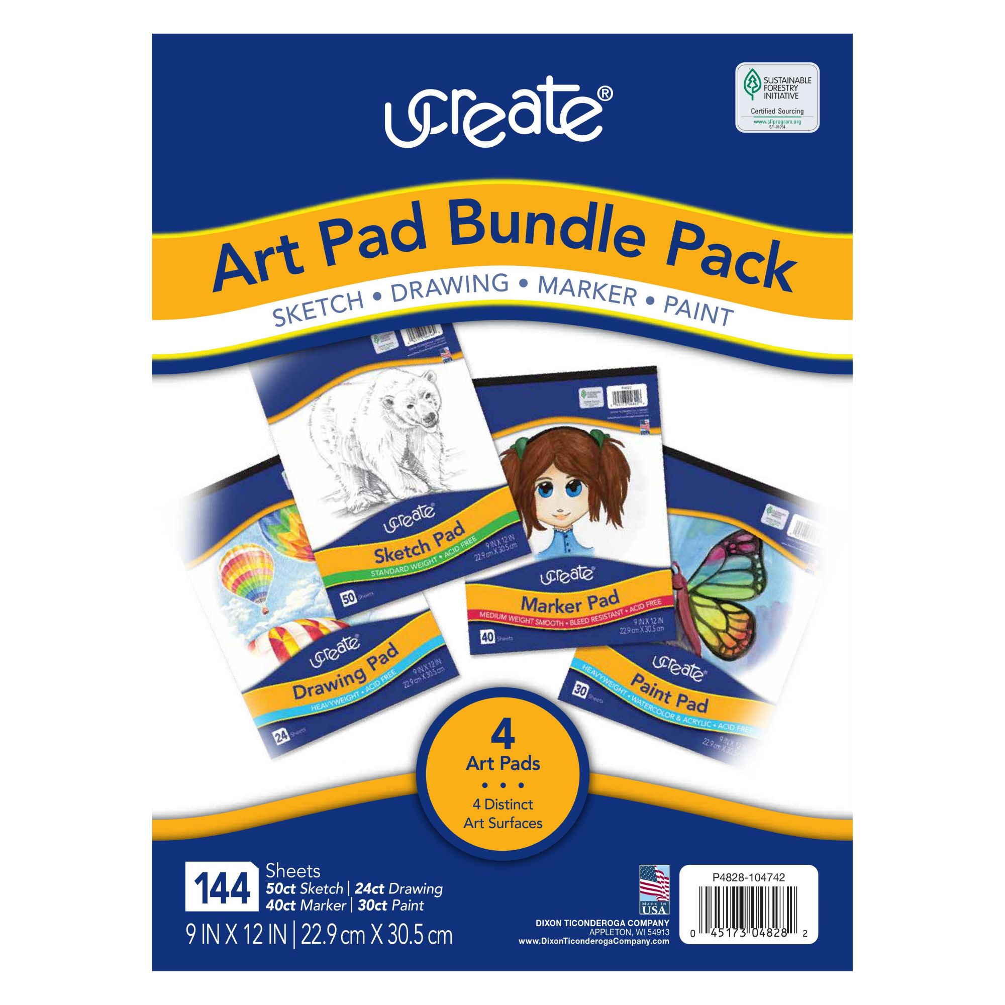 Pacon Ucreate 4-Pc. Art Pad Bundle