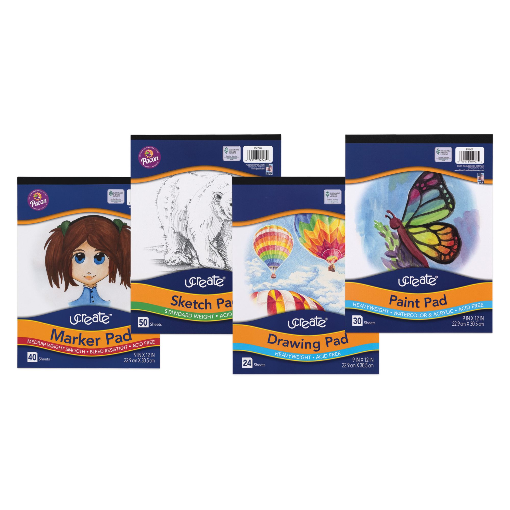 Pacon Ucreate 4-Pc. Art Pad Bundle