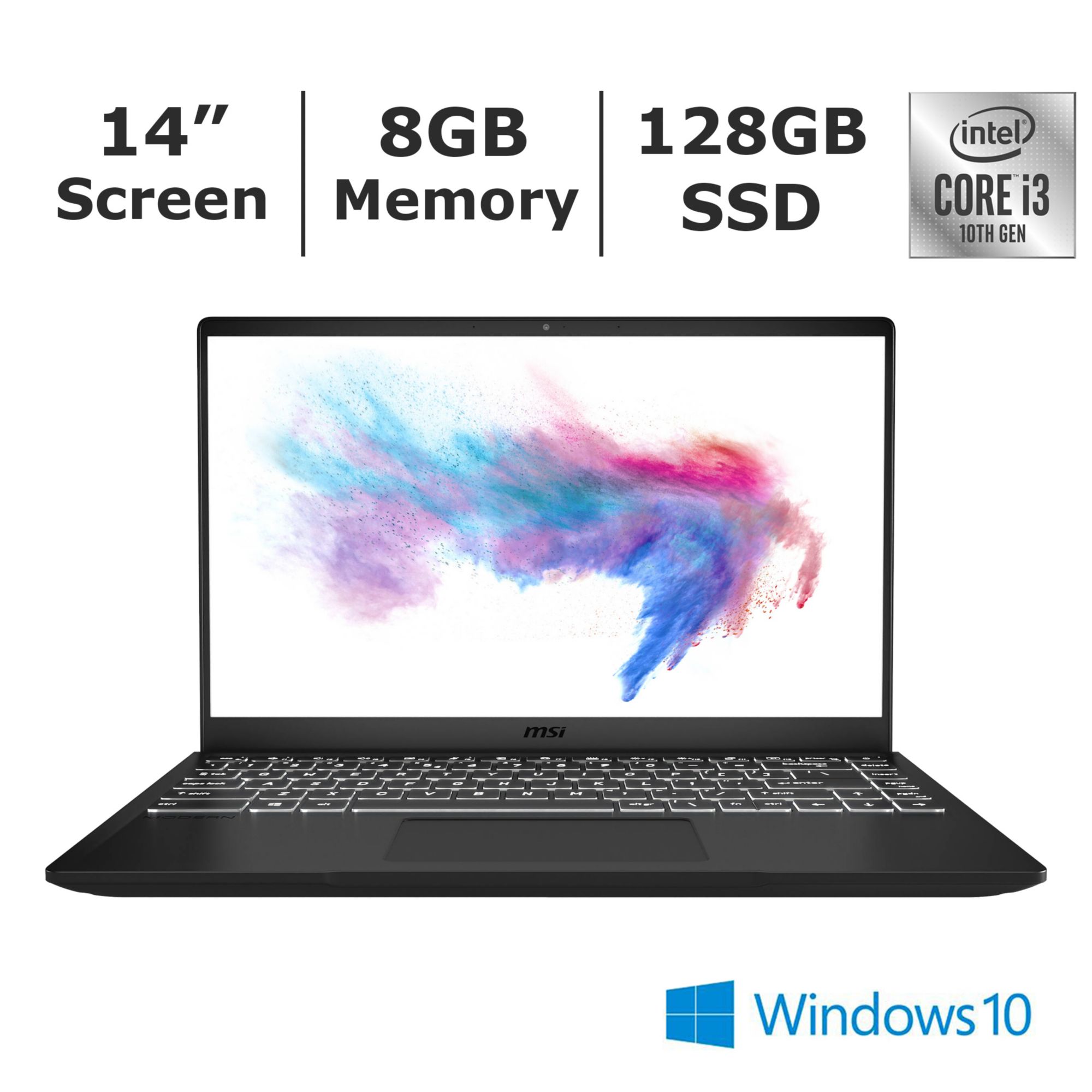 Msi Modern 14 B10mw 486 Laptop Intel Core I3 u Processor Bjs Wholesale Club