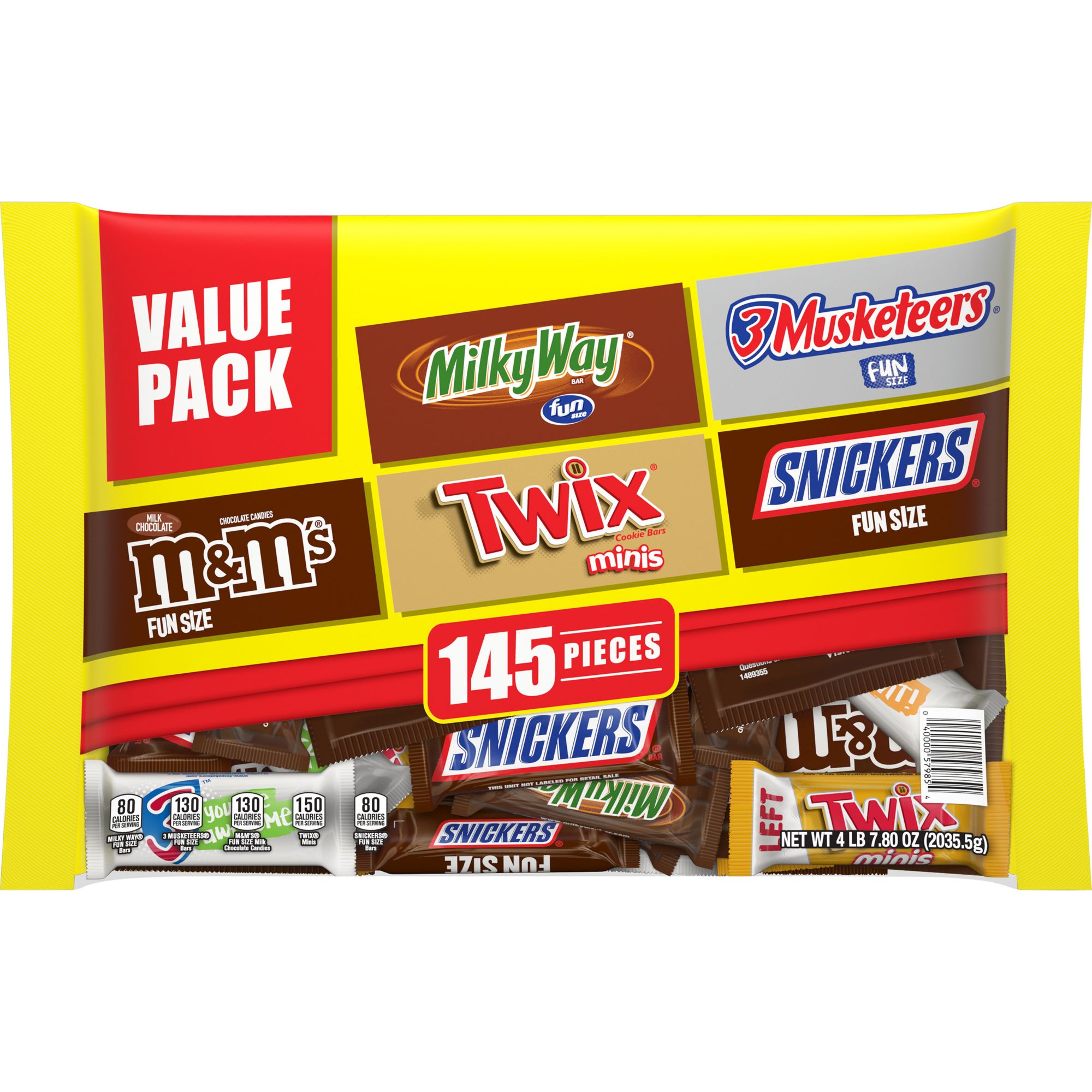 M&M's Fun Size Milk Chocolate Halloween Candy Bulk Value Bag, 80 ct.