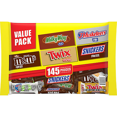 M&M'S, Twix, Snickers & More Bulk Chocolate Candy Variety, 145 ct.